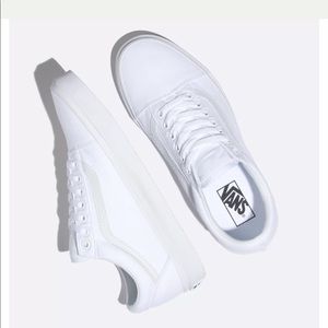 Vans Canvas Old Skool in true white